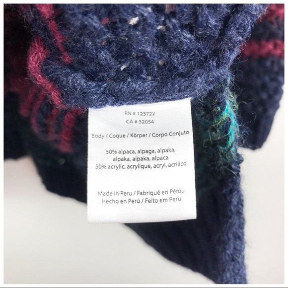 Xirena Colorful Stripe Alpaca Blend Sweater Size Large - Picture 7 of 8